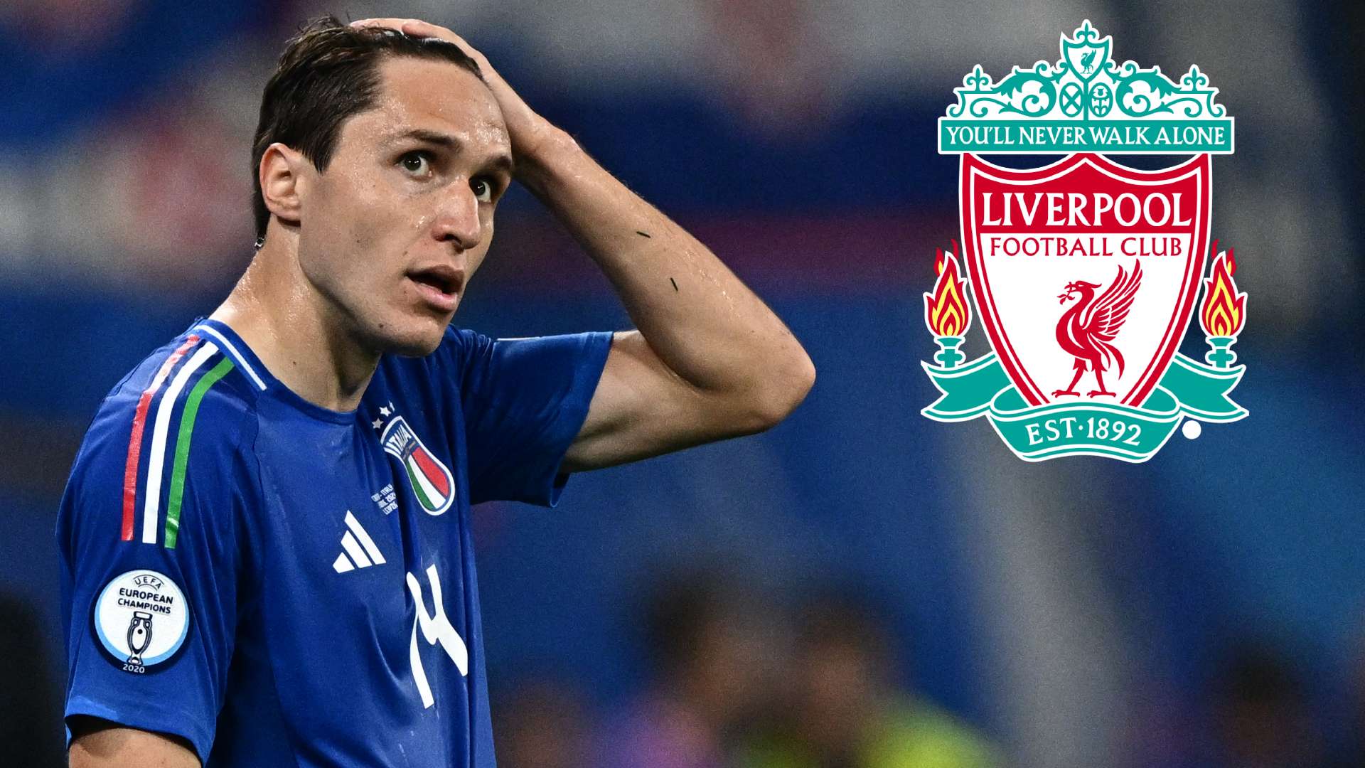 Federico Chiesa Liverpool badge