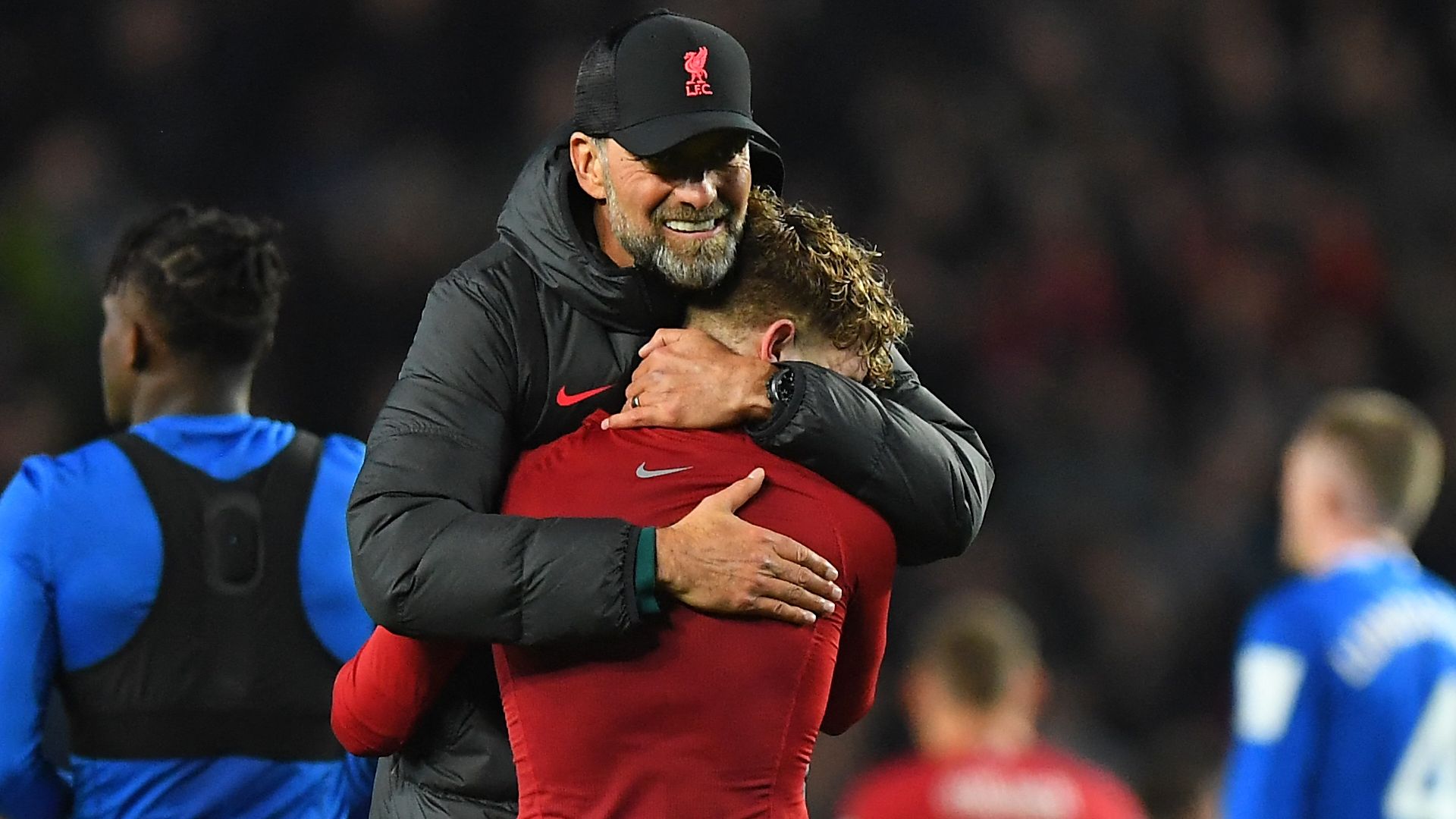 Jurgen Klopp Harvey Elliott Liverpool 2022