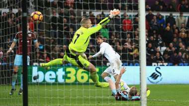 Fernando Llorente Swansea Burnley Premier League 04032017