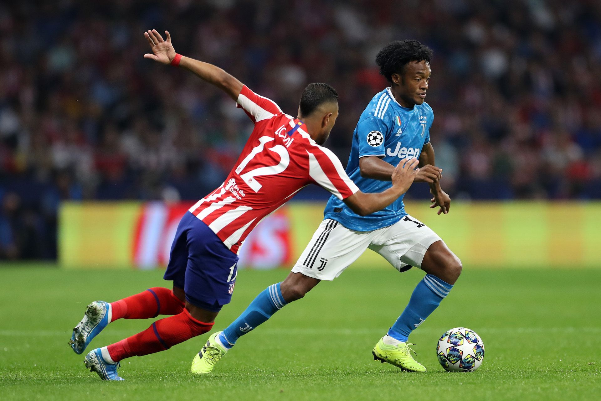Cuadrado Lodi Atletico Madrid Juventus Champions League