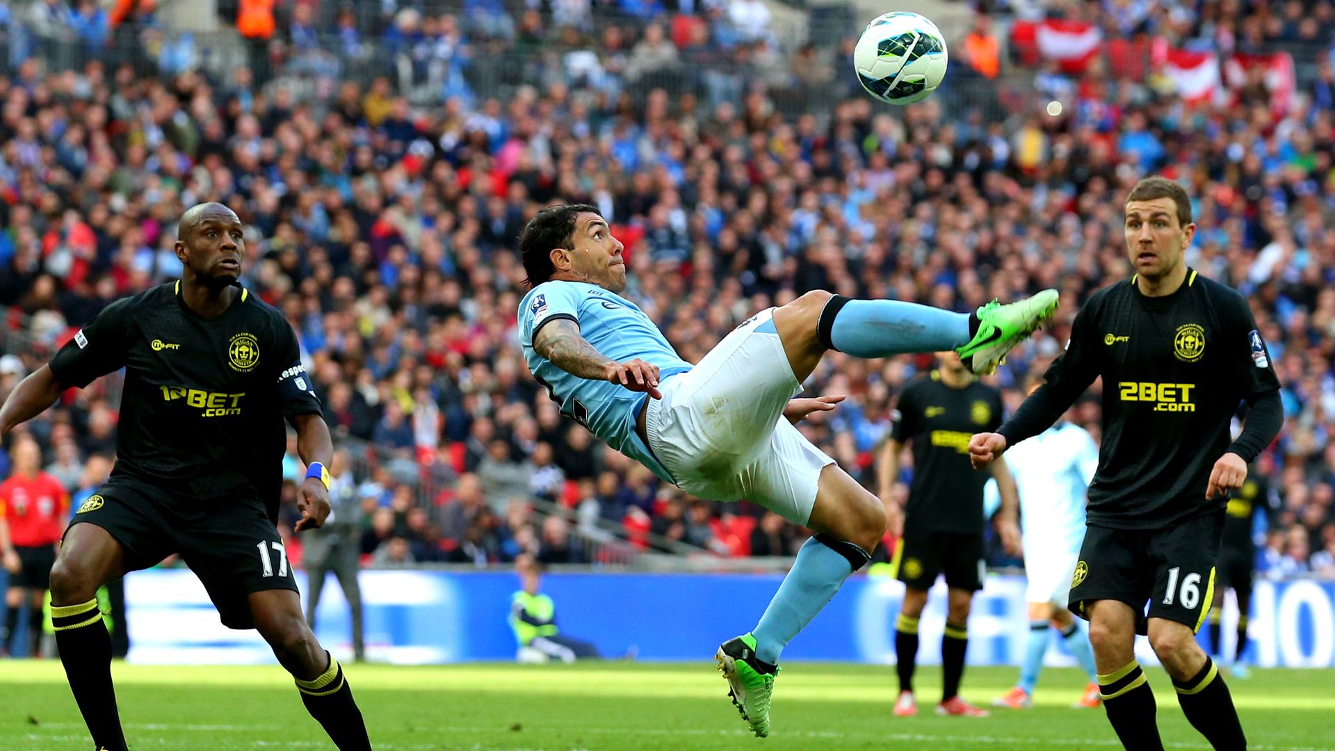 Manchester City Wigan Carlos Tevez FA Cup 13052013