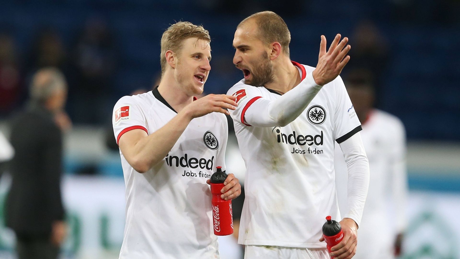 GER ONLY Martin Hinteregger Bas Dost Eintracht Frankfurt 18-01-2020