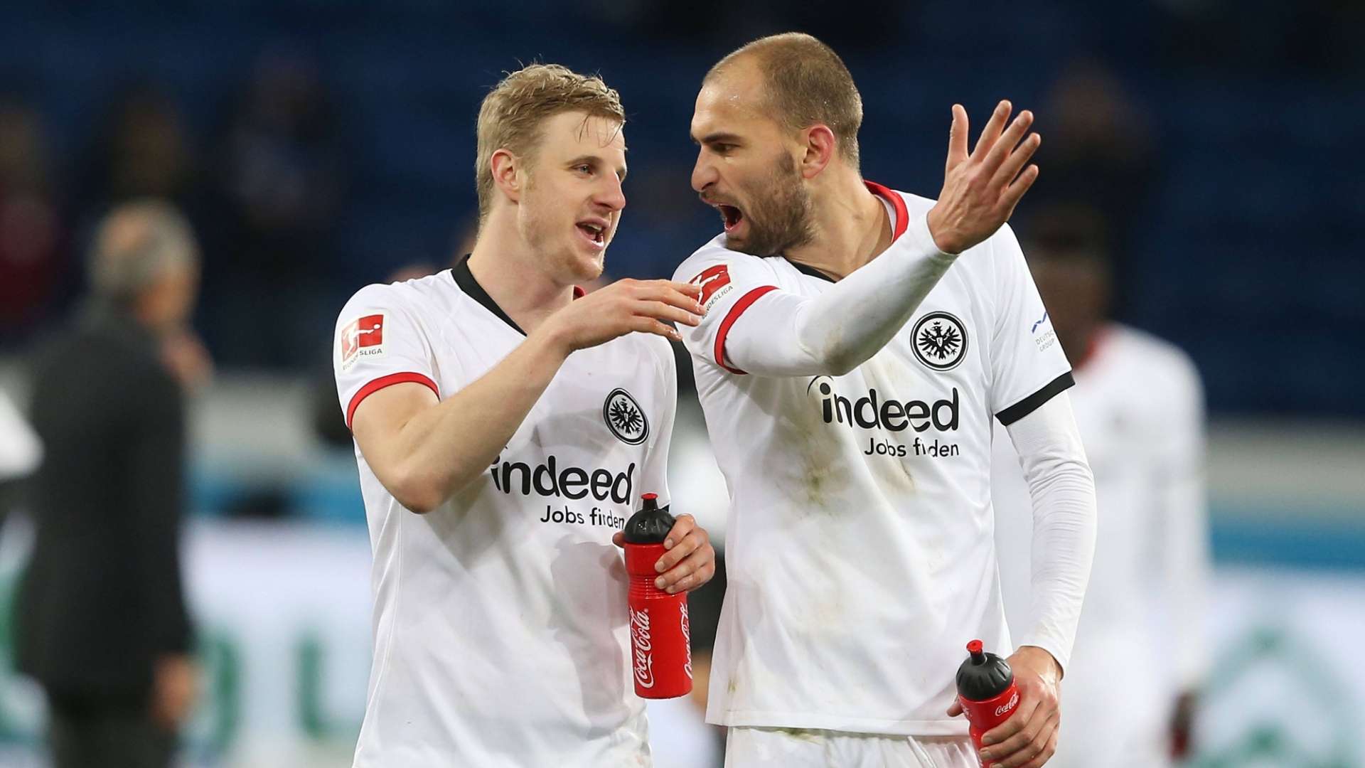 GER ONLY Martin Hinteregger Bas Dost Eintracht Frankfurt 18-01-2020