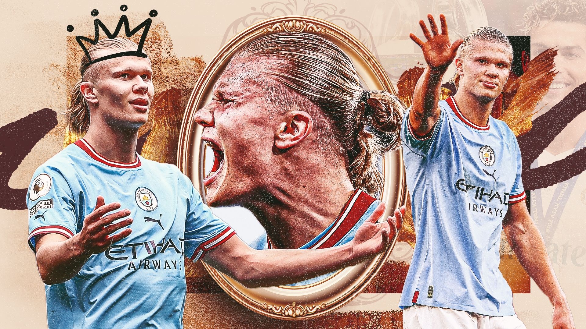 Erling Haaland Champions League GFX