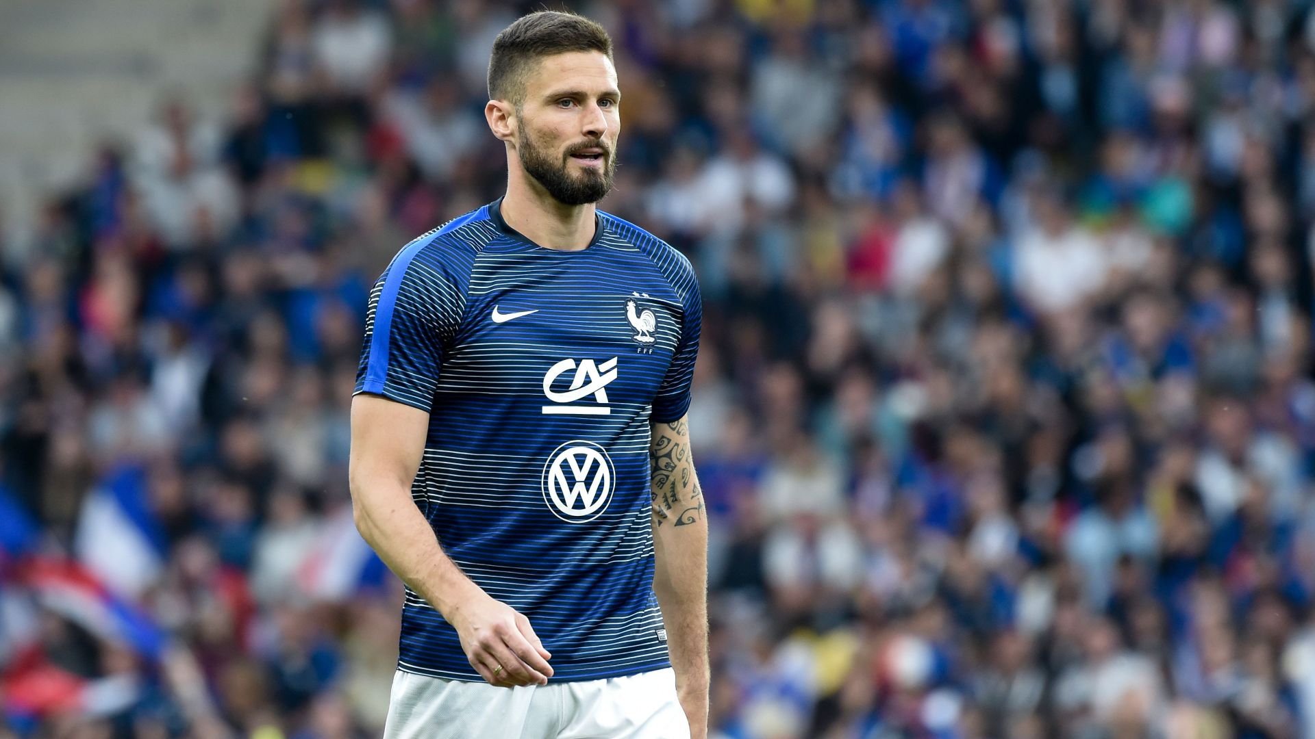 Olivier Giroud Equipe de France maillot entraînement