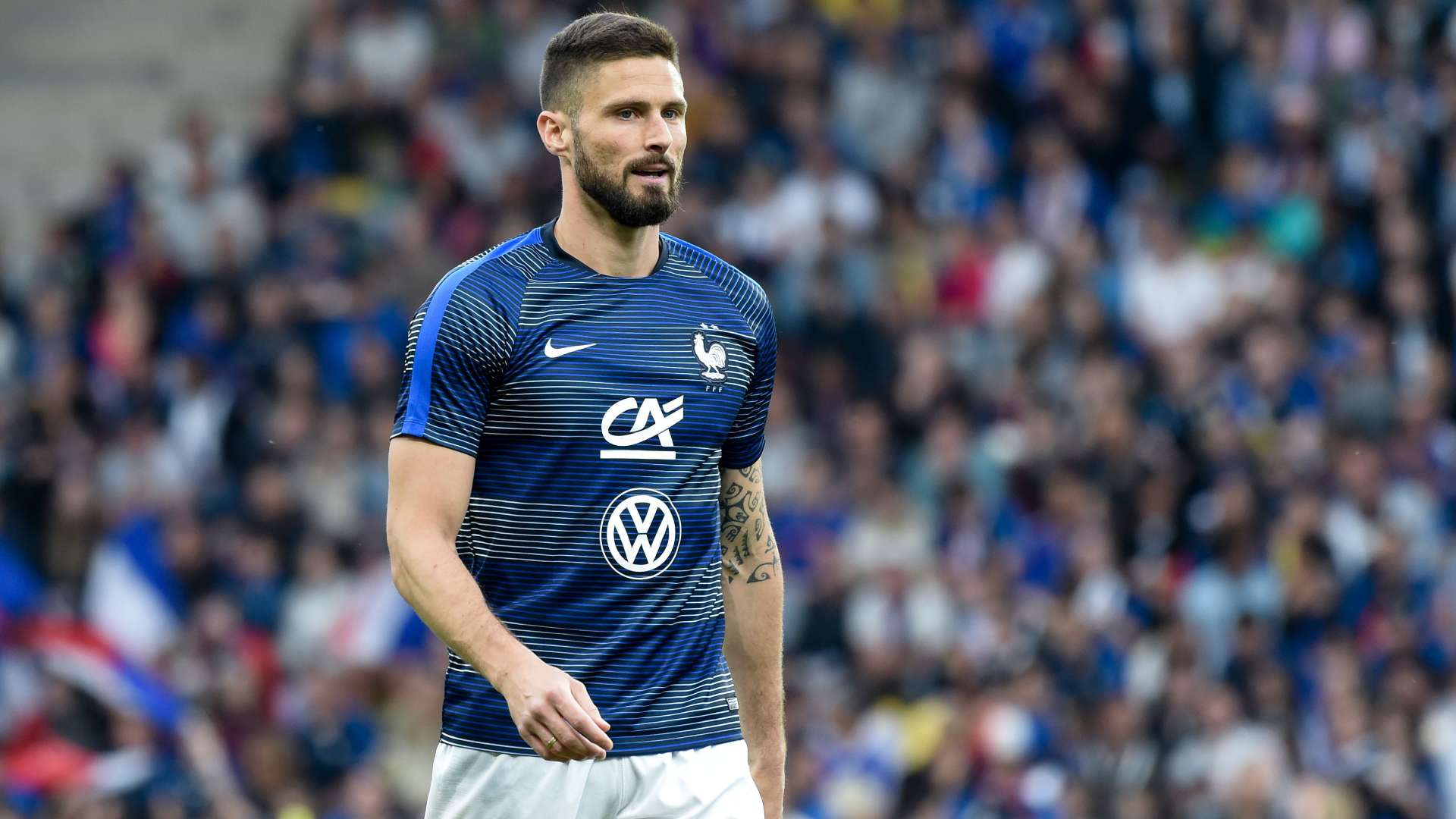 Olivier Giroud Equipe de France maillot entraînement