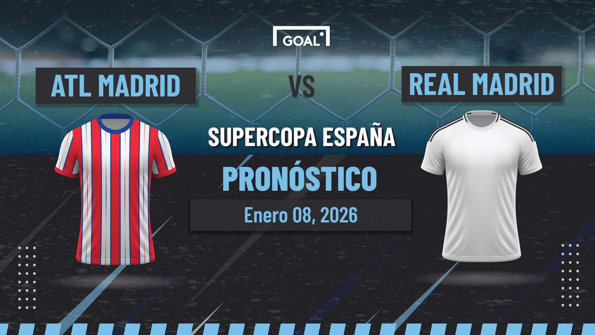 Atlético de Madrid vs Real Madrid Pronóstico y Apuestas Supercopa de España | 08/01/26