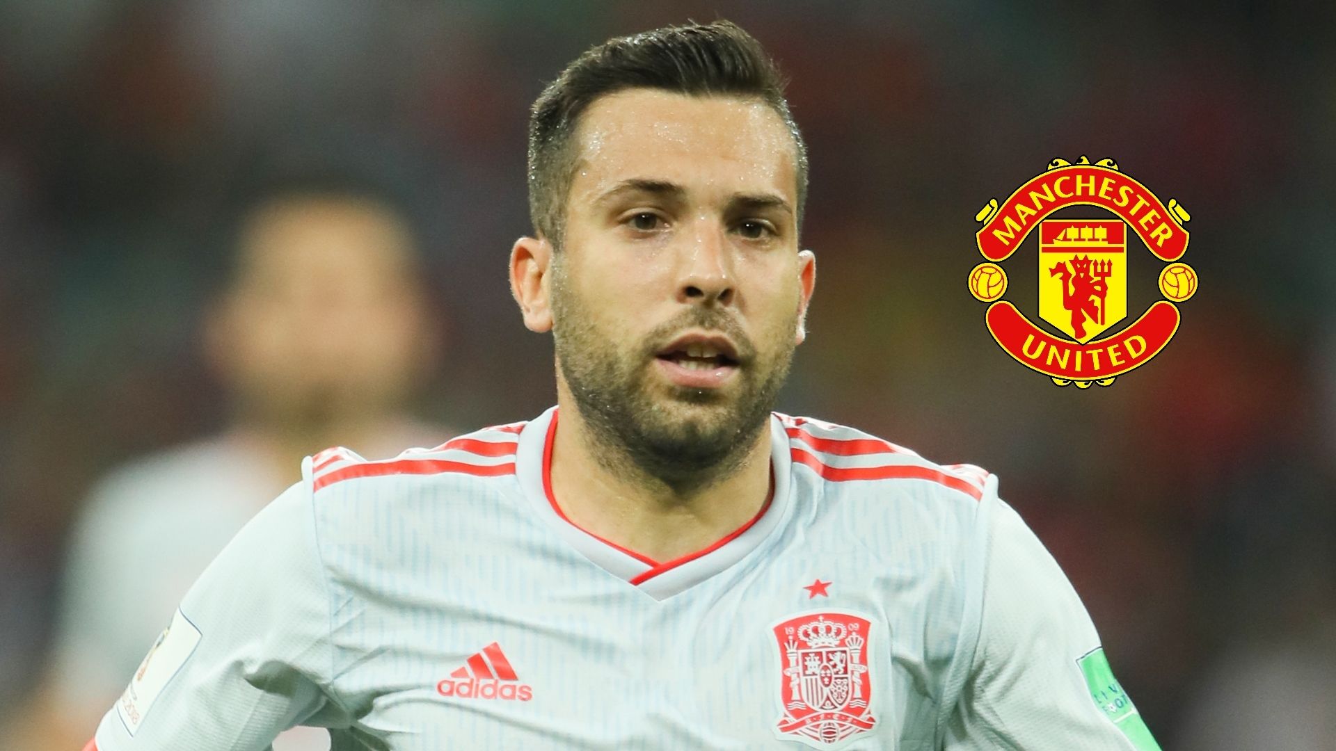 Jordi Alba, Man Utd logo