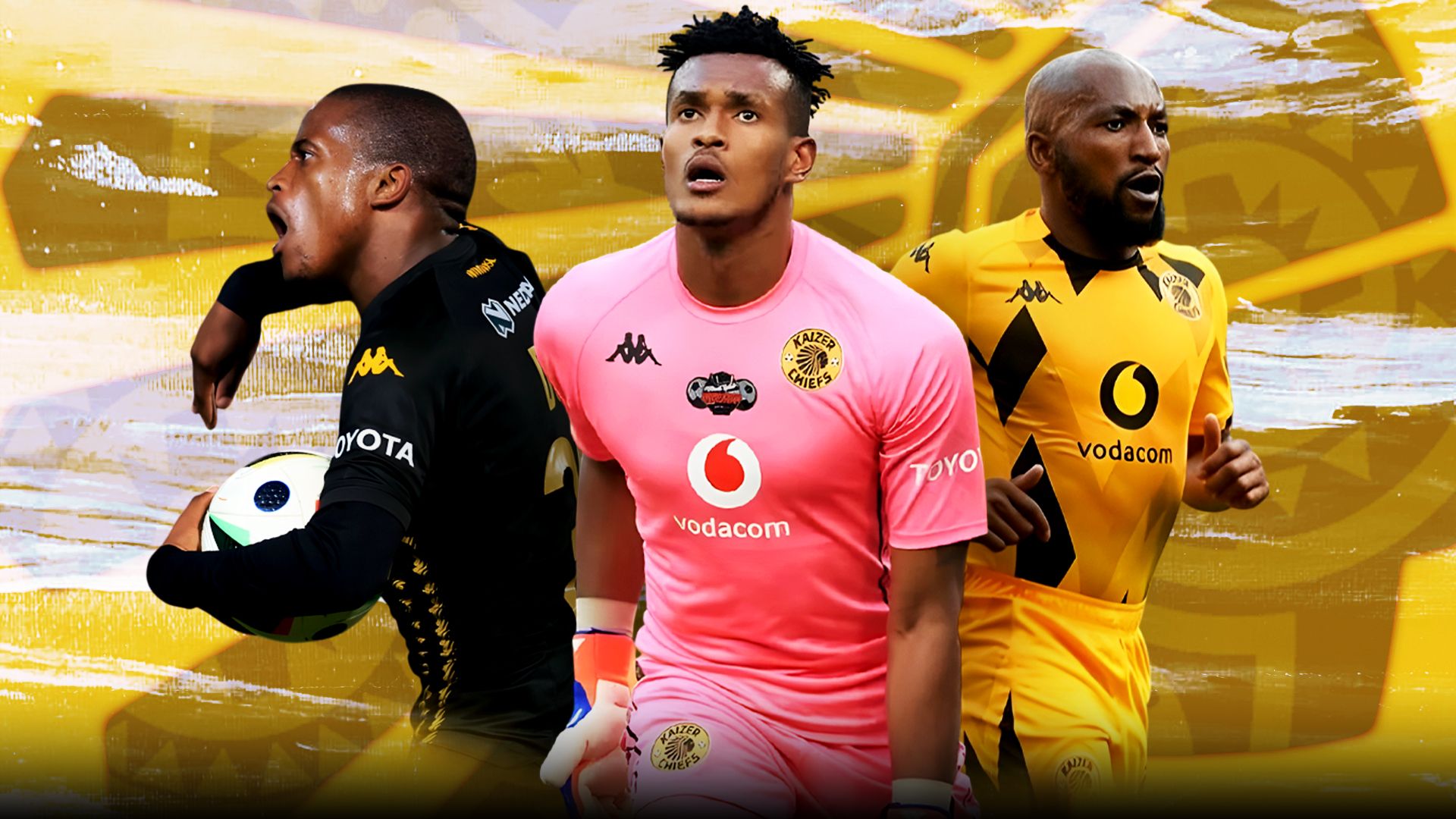 Fiacre Ntwari, Sibongiseni Mthethwa and Wandile Duba