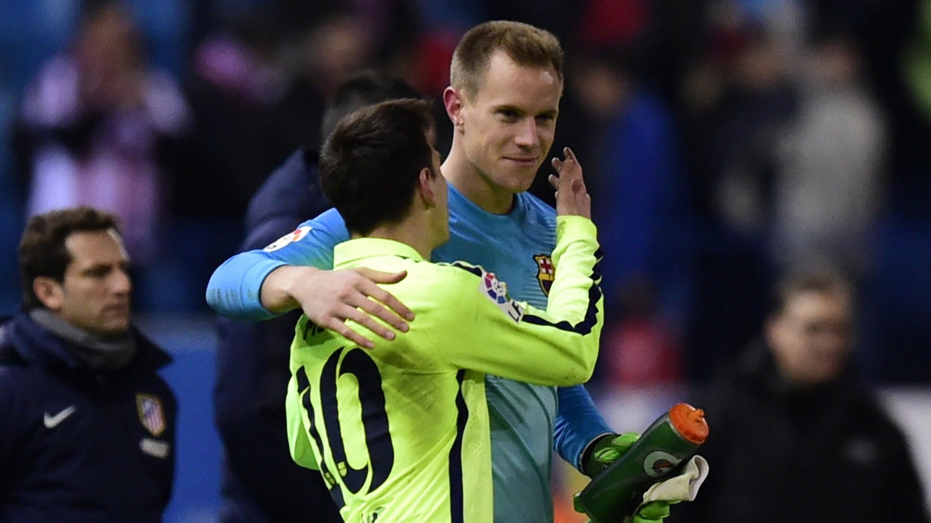 Marc-Andre ter Stegen Lionel Messi FC Barcelona 28012015