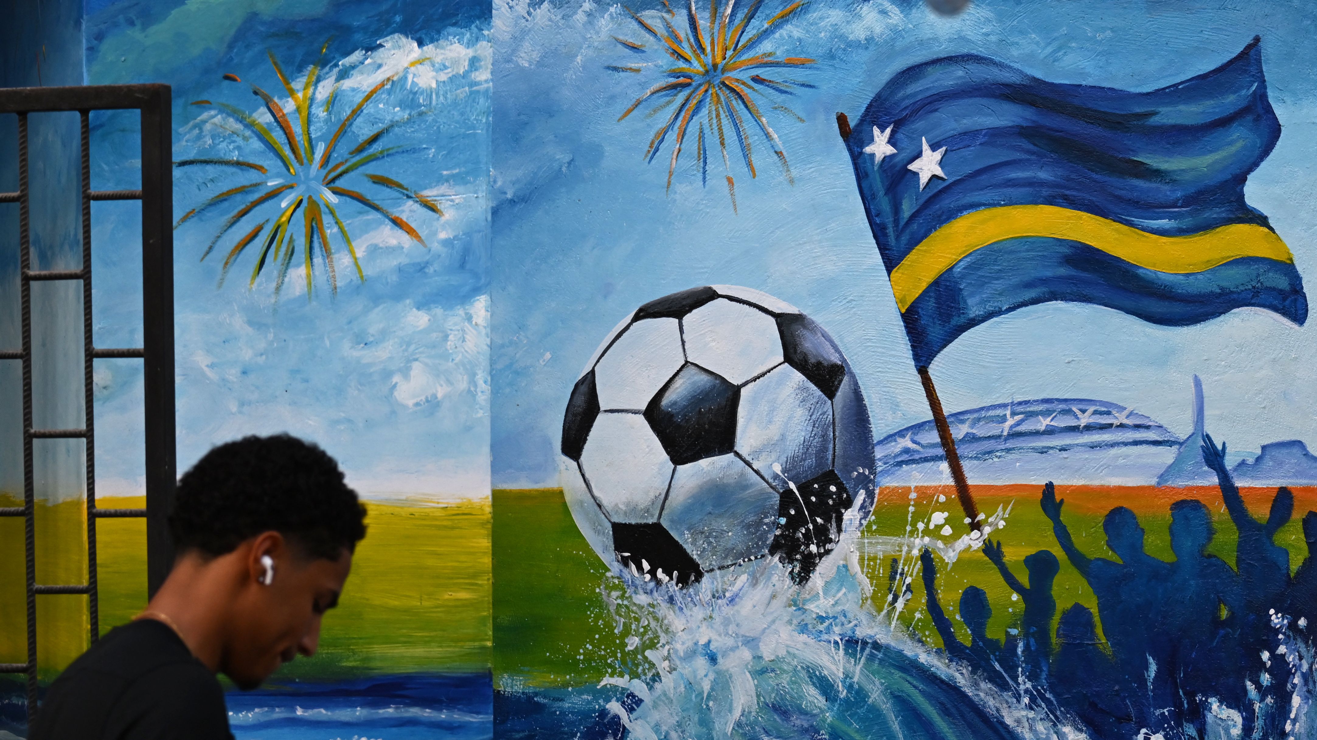 Soccer mural curacao