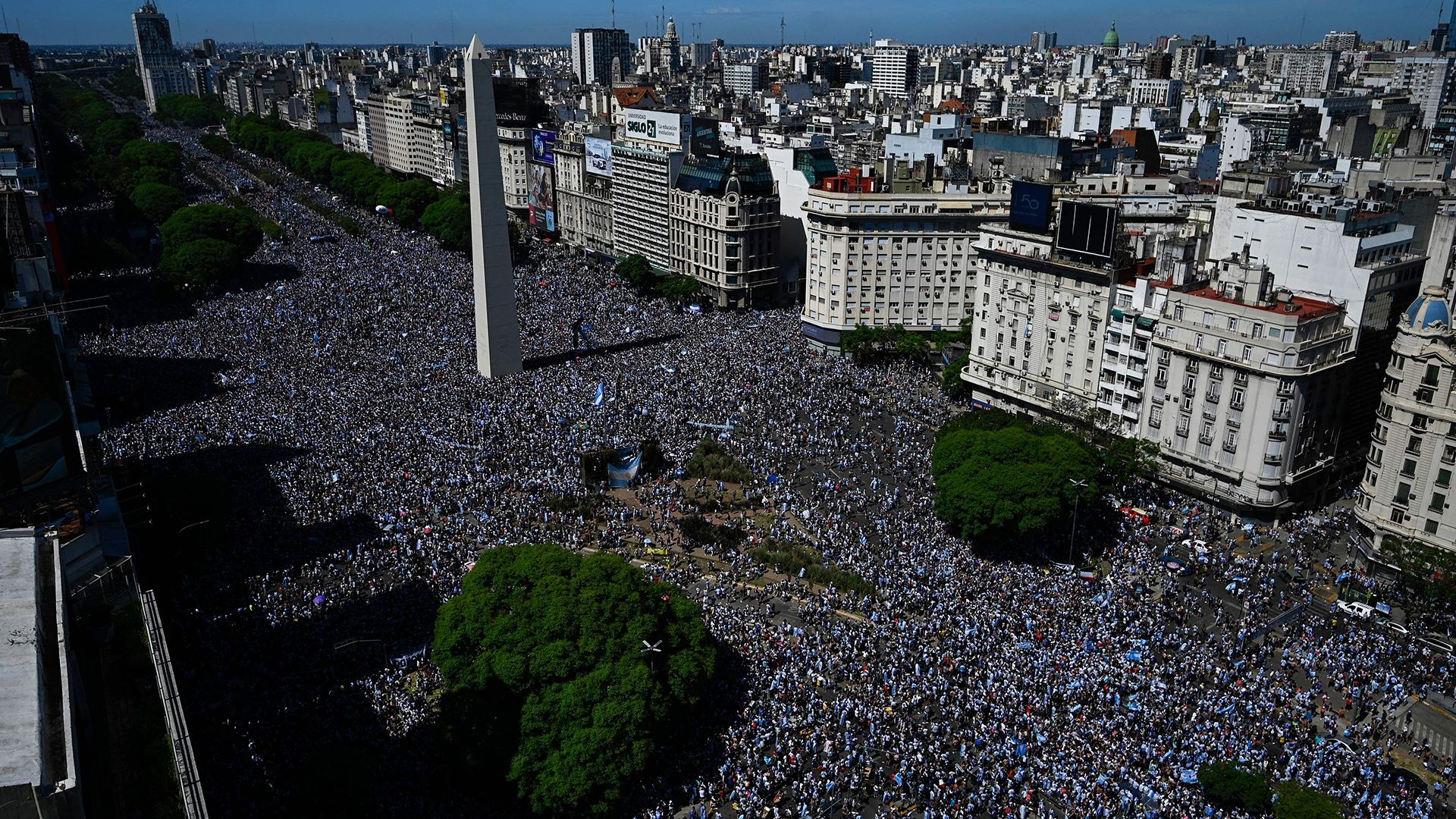 Obelisco Festejos Argentina Campeon del Mundo 20122022