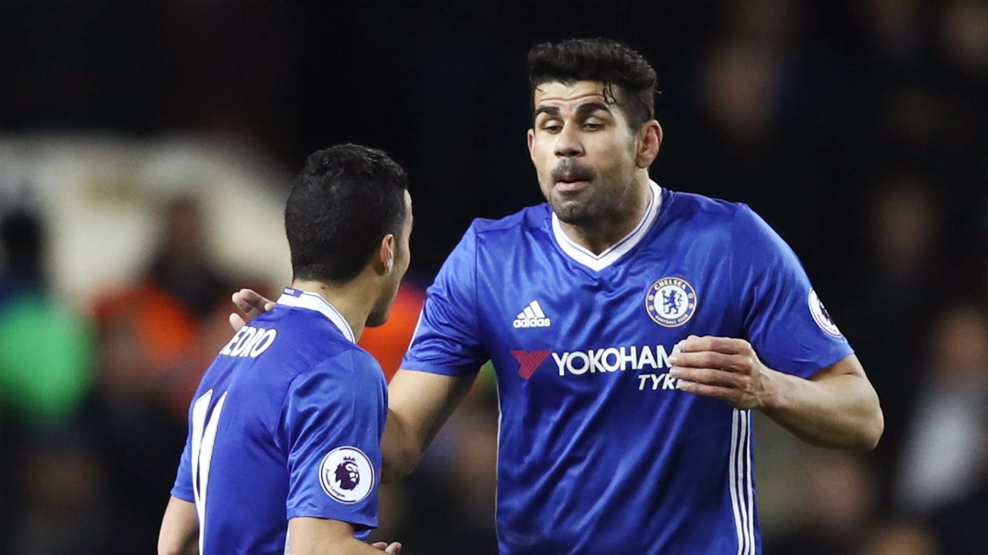 Diego Costa Pedro Chelsea 04012017