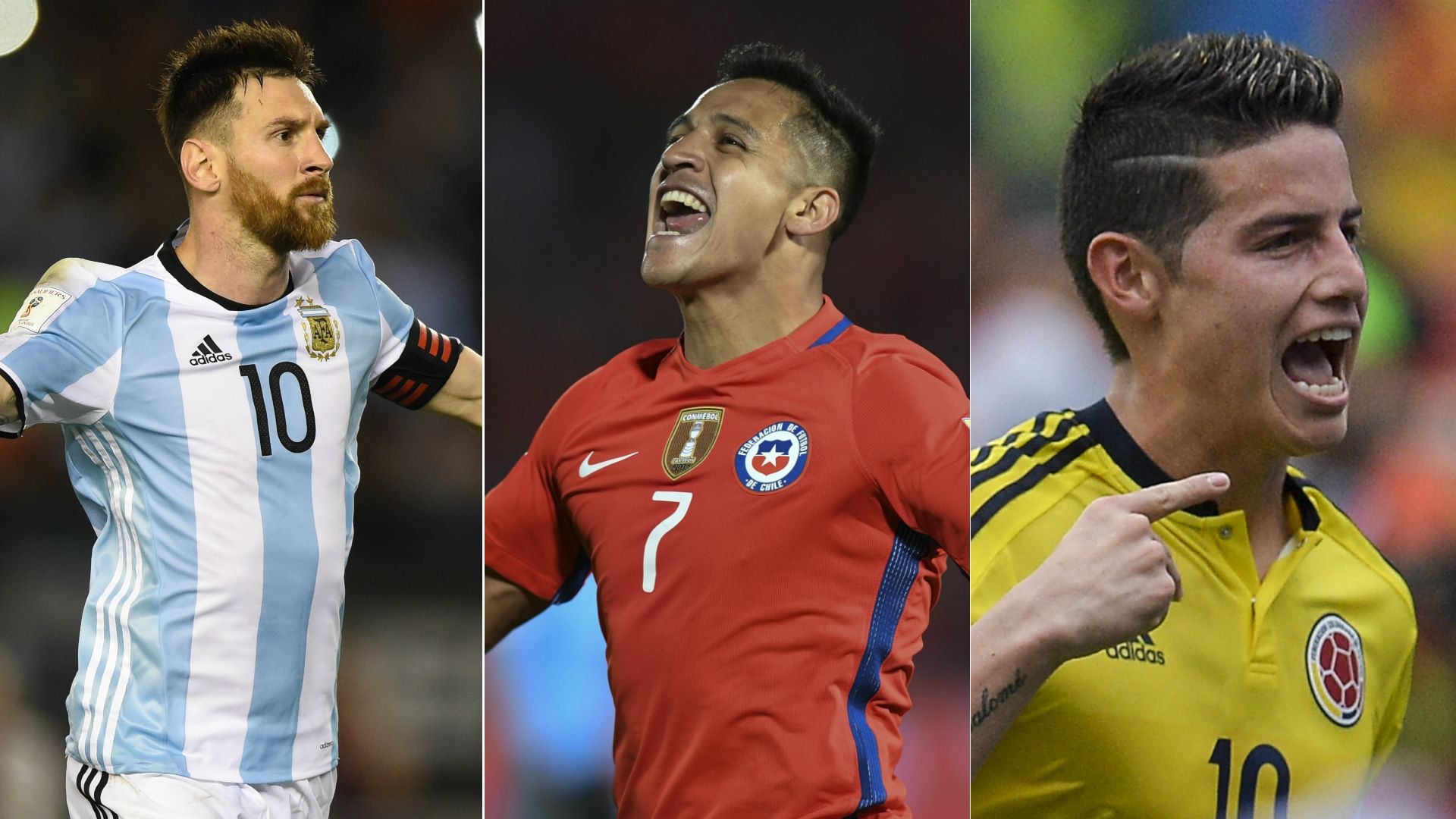 Eliminatorias Sudamericanas Messi Alexis James