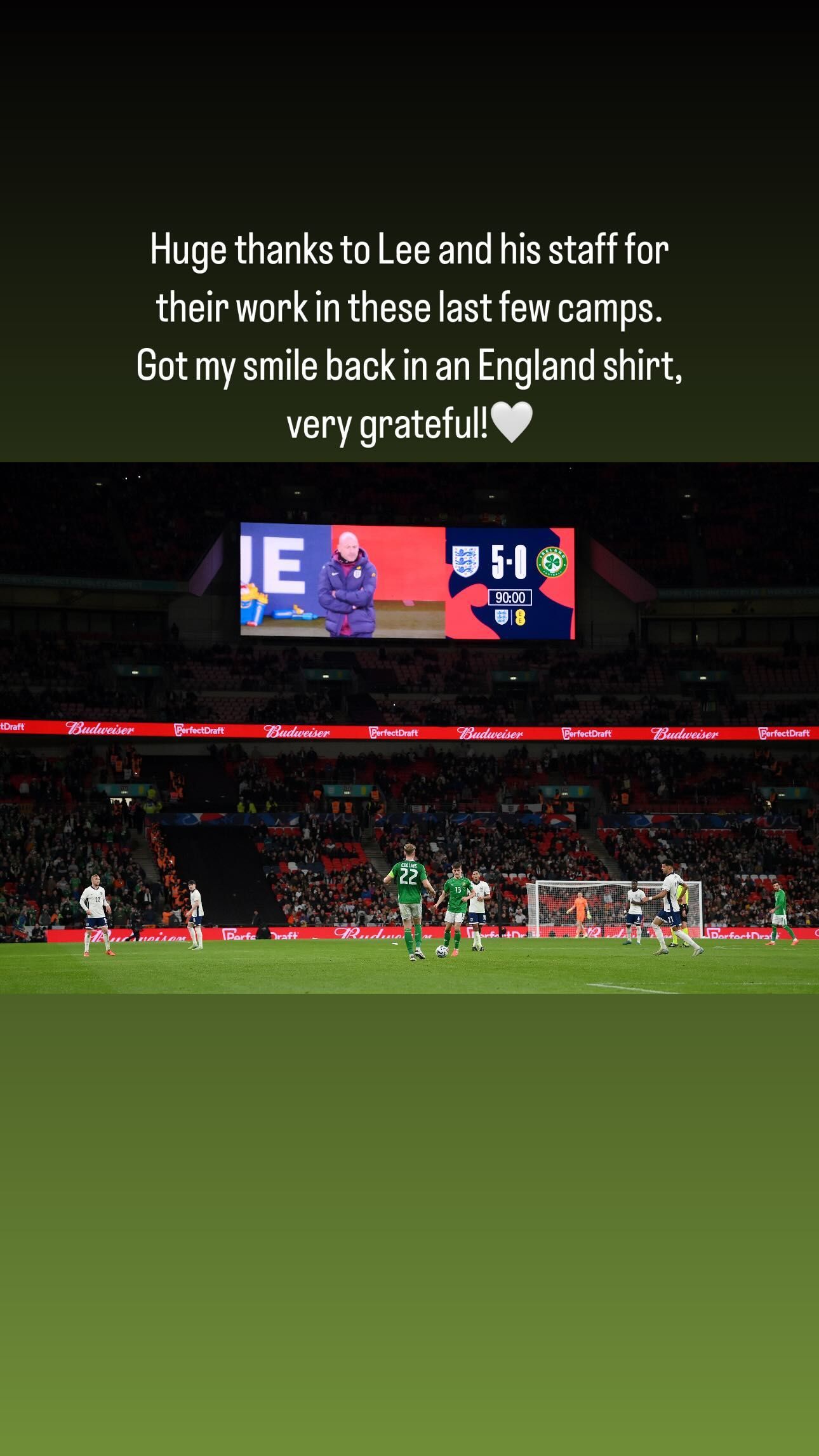 Jude Bellingham Instagram Lee Carsley