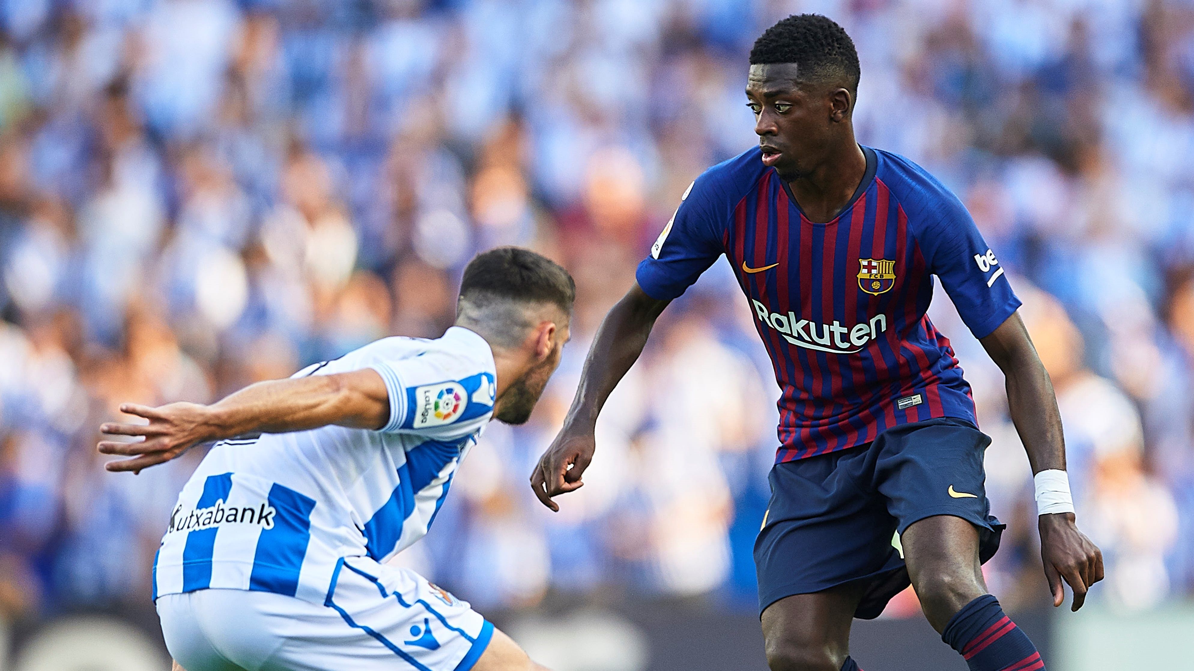 Ousmane Dembele Joseba Zaldua Real Sociedad Barcelona LaLiga 15092018