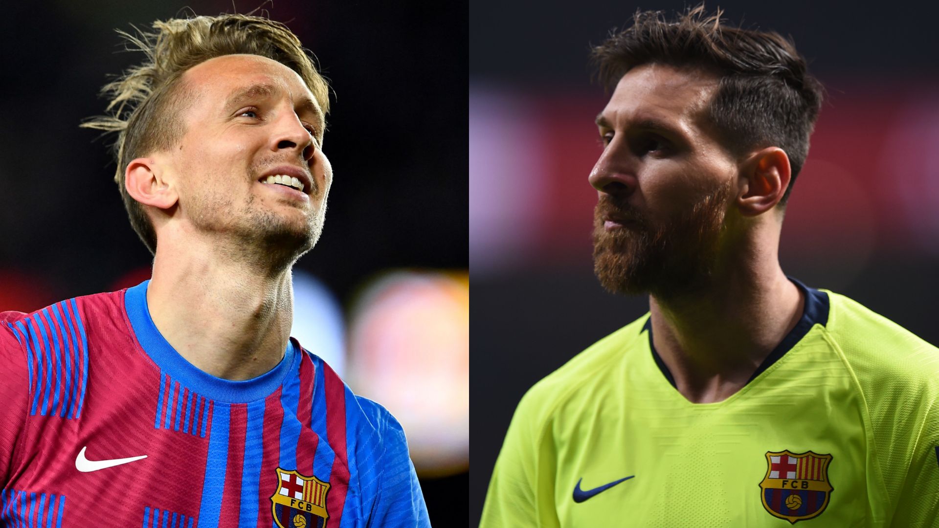 Luuk de Jong Lionel Messi Barcelona