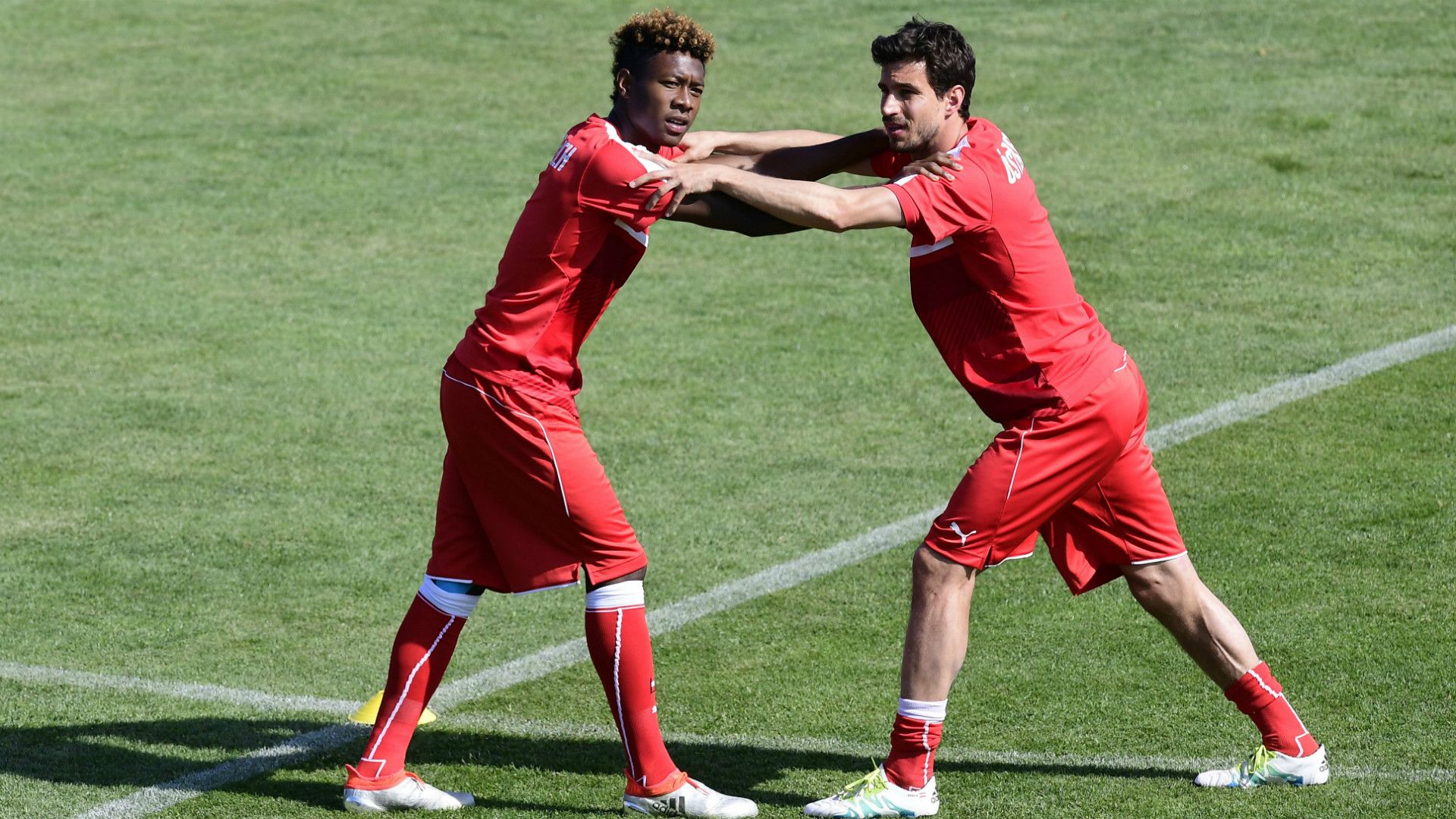 David Alaba Gyorgy Garics Austria