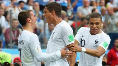 Frankreich Griezmann Varane Mbappe WM 2018