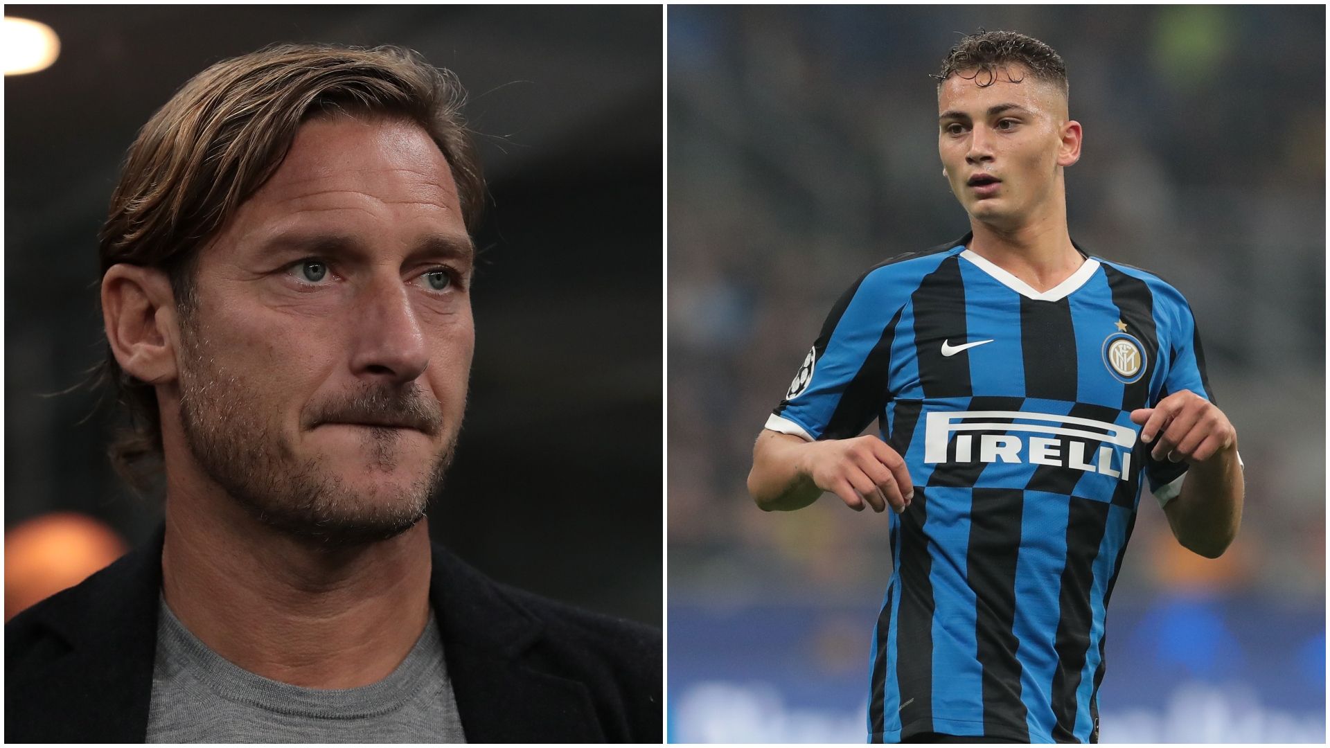 Inter Sebastiano Esposito Francesco Totti