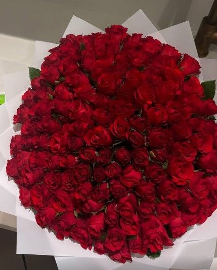 Maya Jama Ruben Dias roses