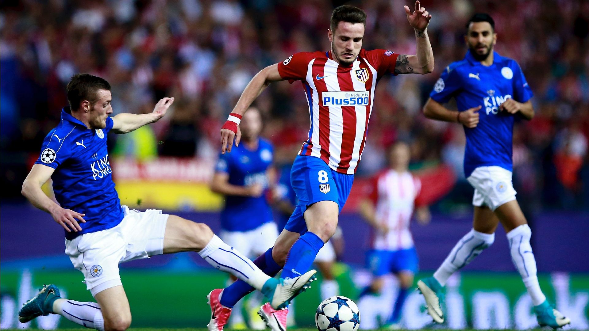 Saul Niguez Jamie Vardy Atletico Madrid Leicester City UCL 12042017