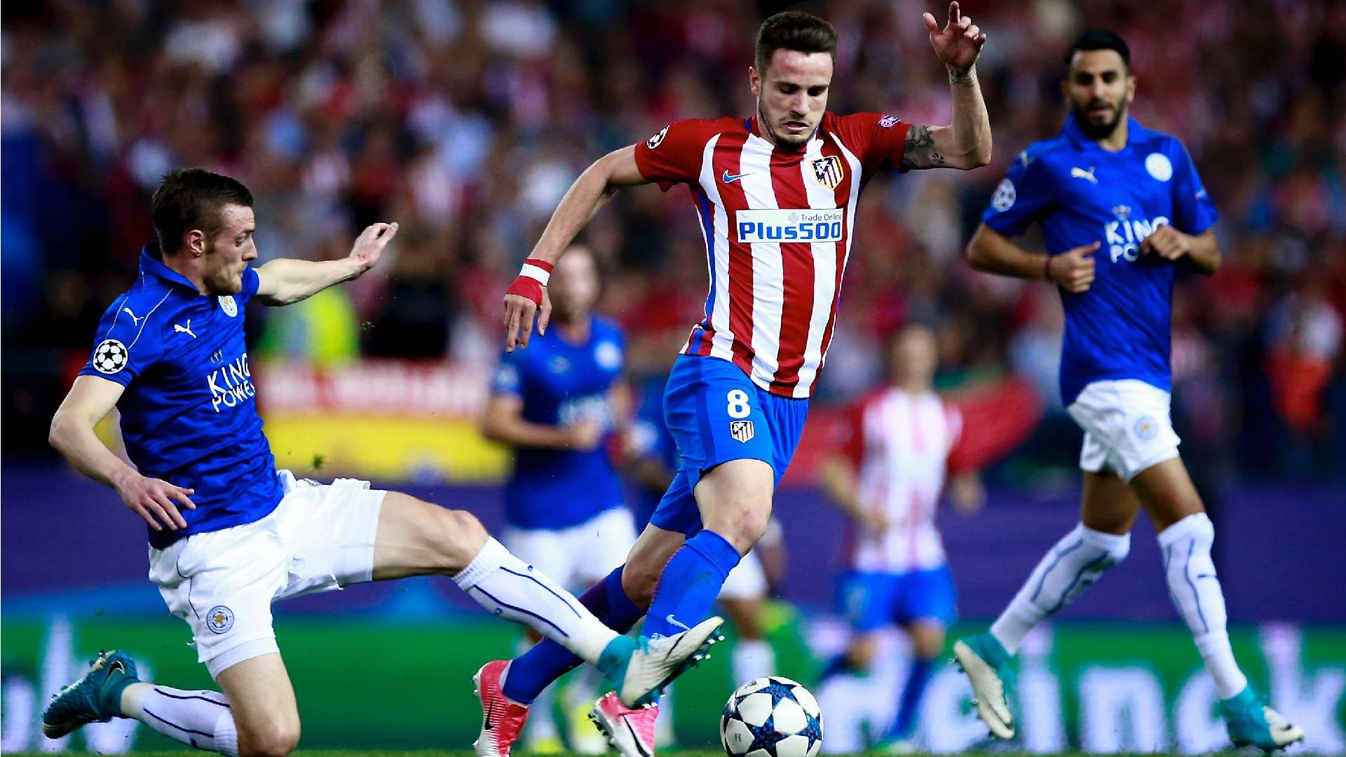 Saul Niguez Jamie Vardy Atletico Madrid Leicester City UCL 12042017