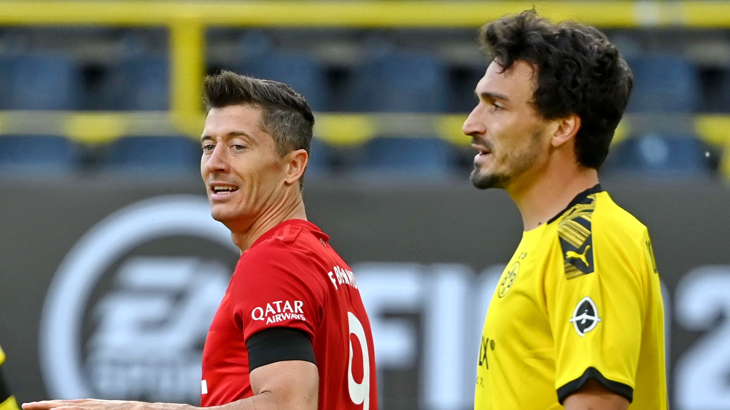 Robert Lewandowski Bayern Munich Mats Hummels Dortmund Bundesliga 2020