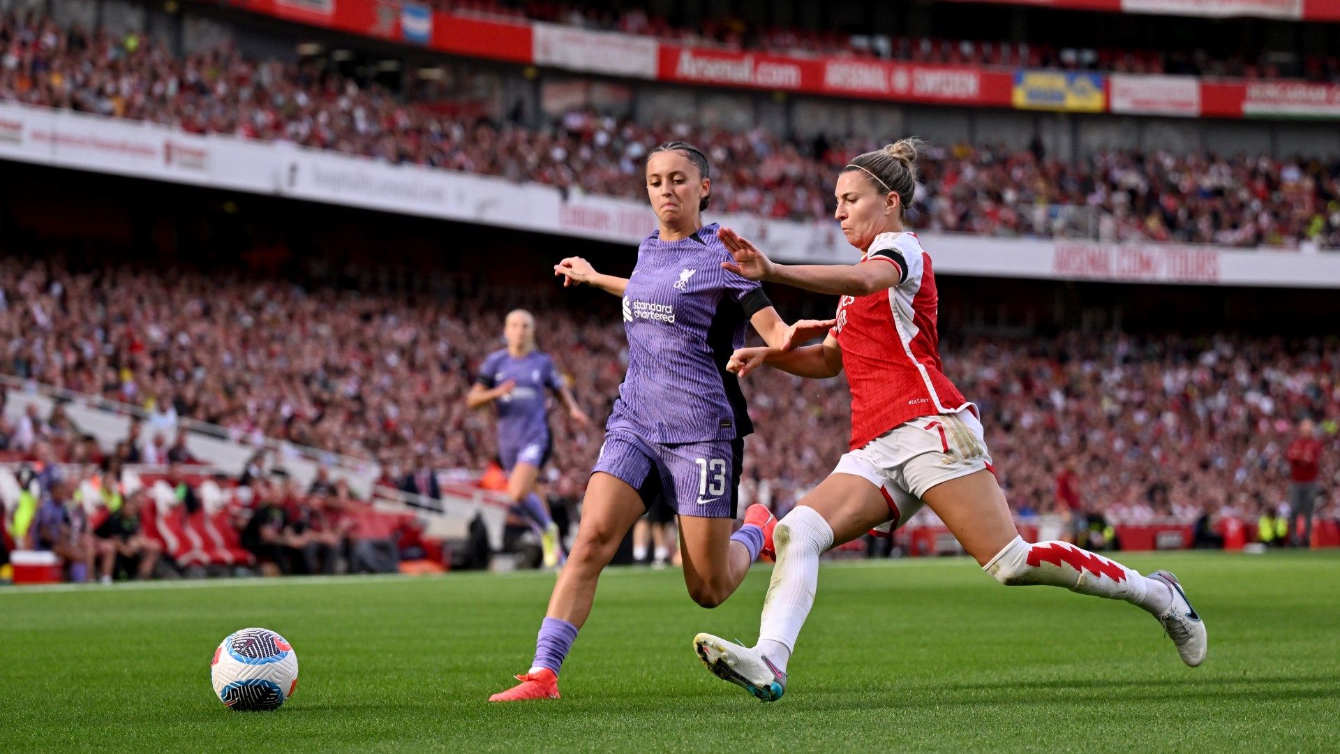 Mia Enderby Steph Catley Liverpool Arsenal Women 2023-24