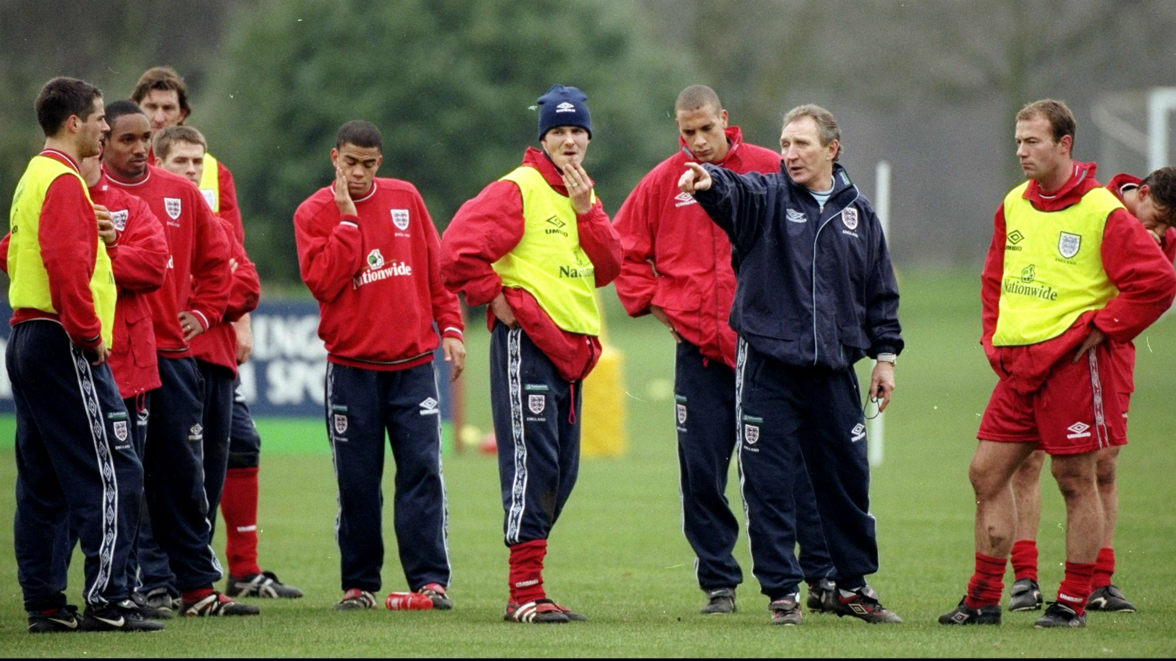 Howard Wilkinson England squad Alan Shearer David Beckham Rio Ferdinand
