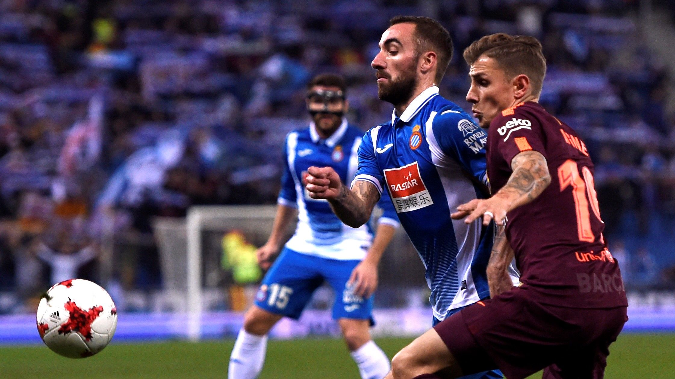 Sergi Darder Lucas Digne Espanyol Barcelona Copa del Rey 17012018