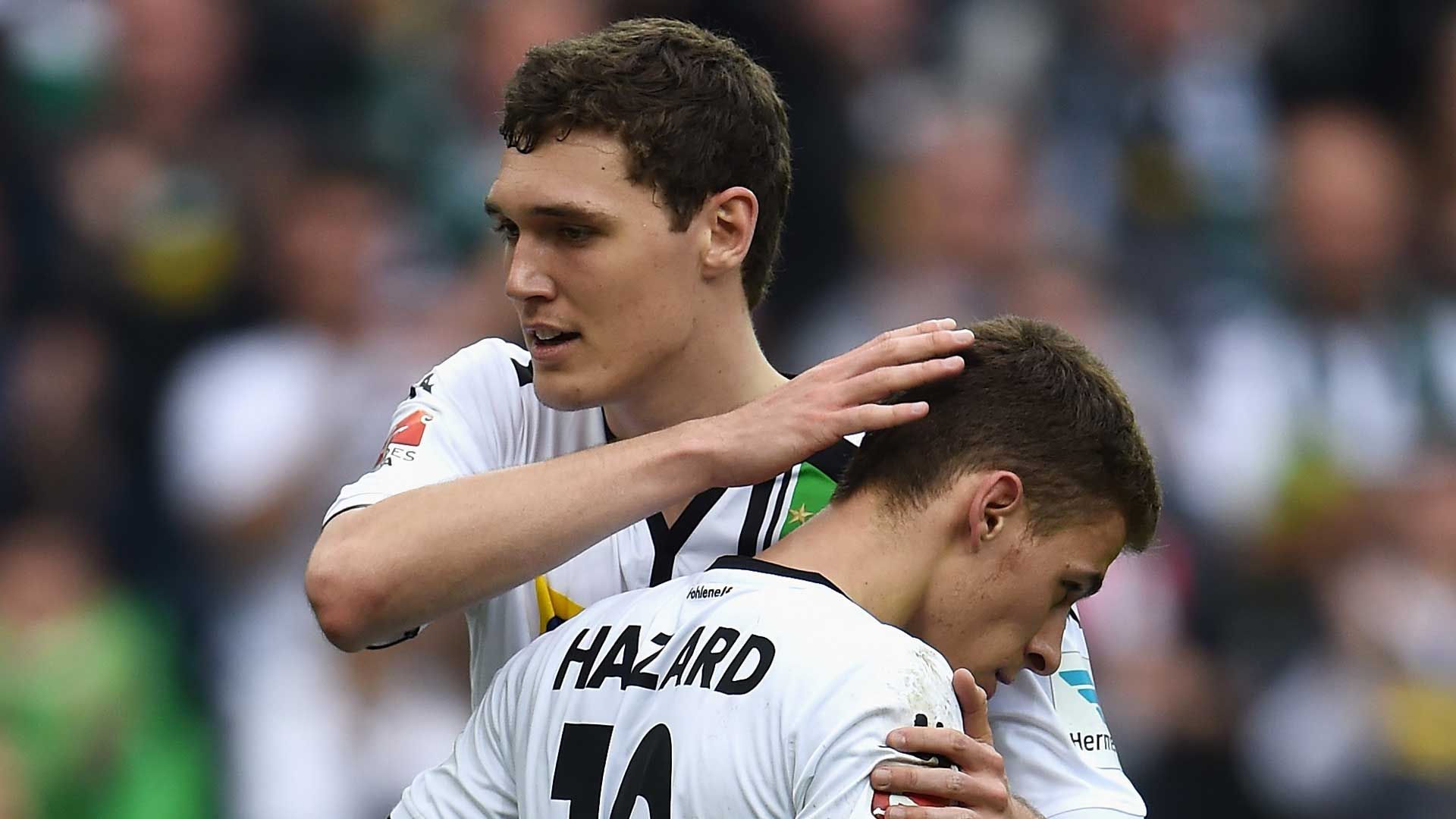Andreas Christensen with Thorgan Hazard