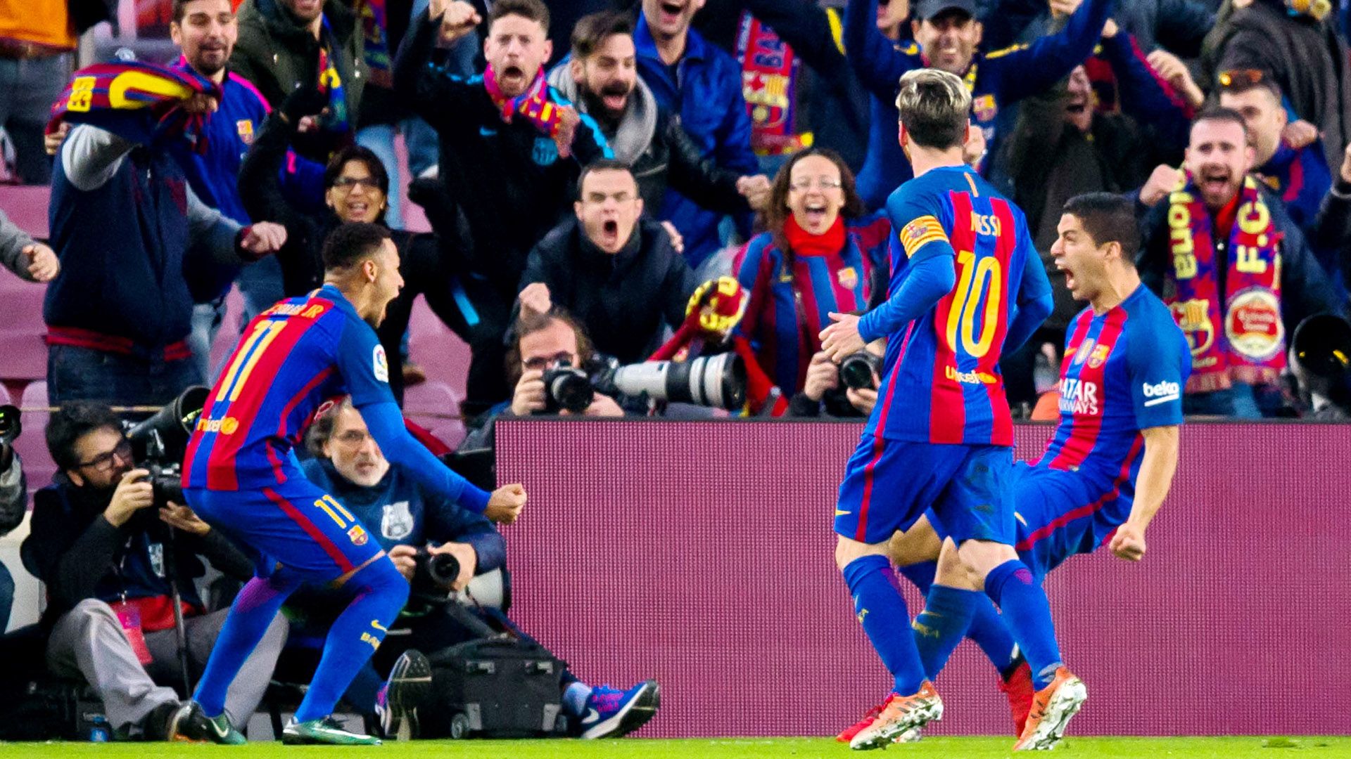 Lionel Messi Luis Suarez Neymar Barcelona La Liga