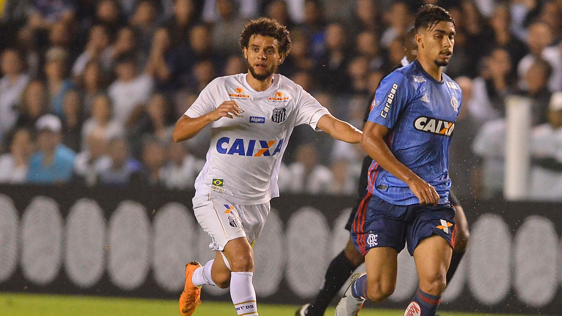Victor Ferraz Lucas Paqueta Santos Flamengo Brasileirao Serie A 25072018