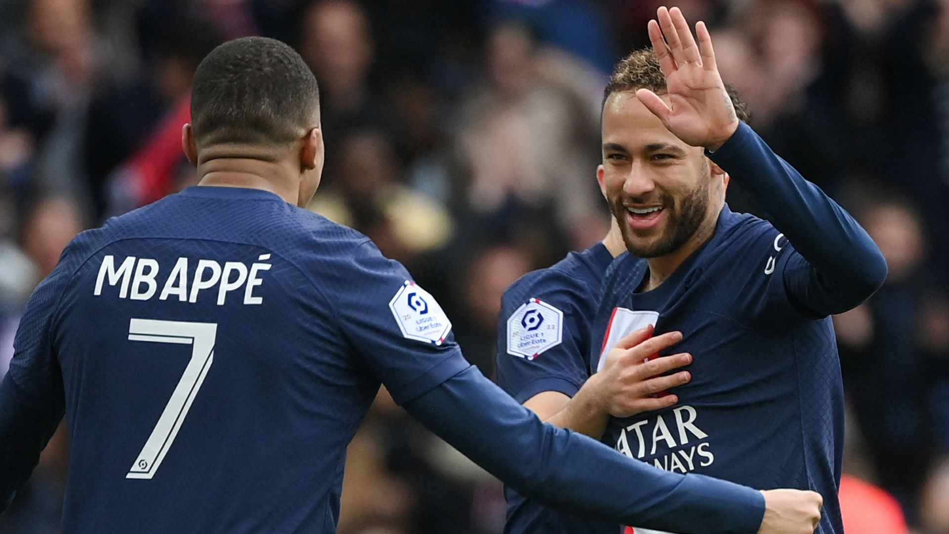 Kylian Mbappe Neymar PSG Lille 2022-23