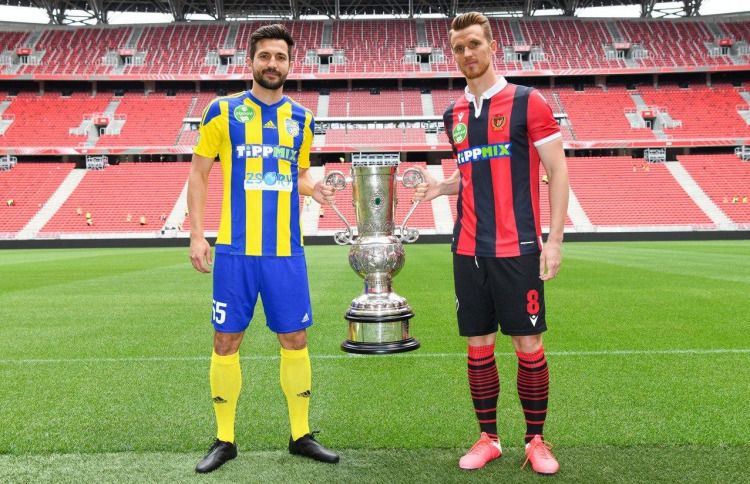 A Honvéd nyolcadszor, vagy a Mezőkövesd először (Fotó: mlsz.hu)