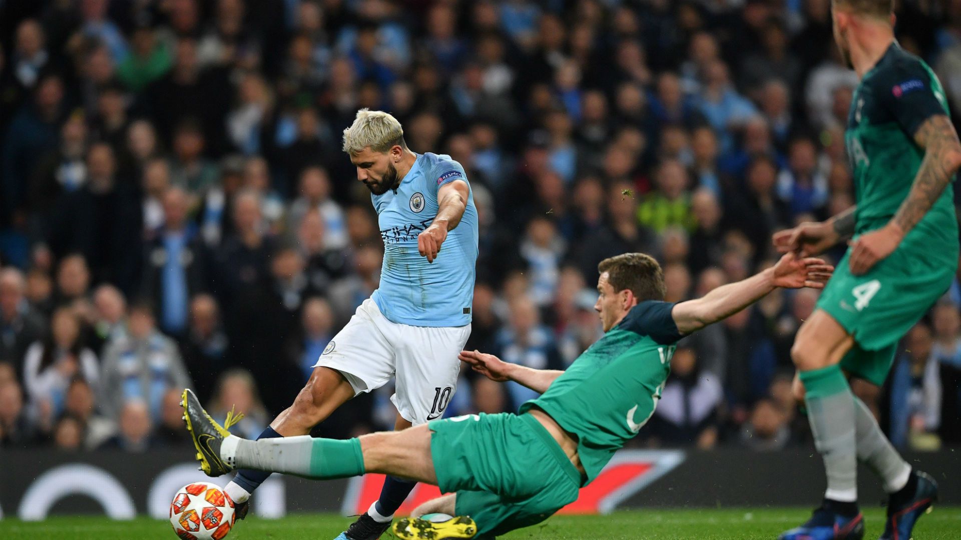 Sergio Agüero Manchester City Tottenham 17042019