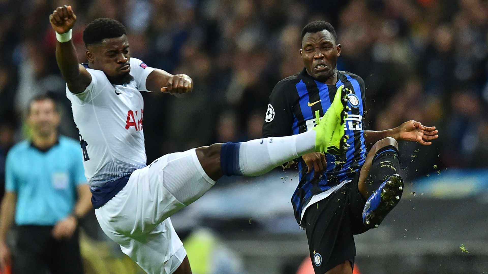 Aurier Asamoah Tottenham Inter Champions League