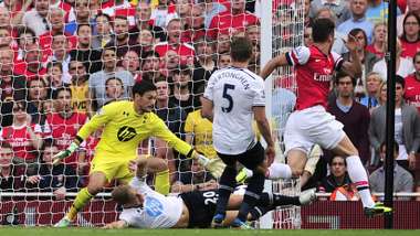 Arsenal-Tottenham Giroud 2014
