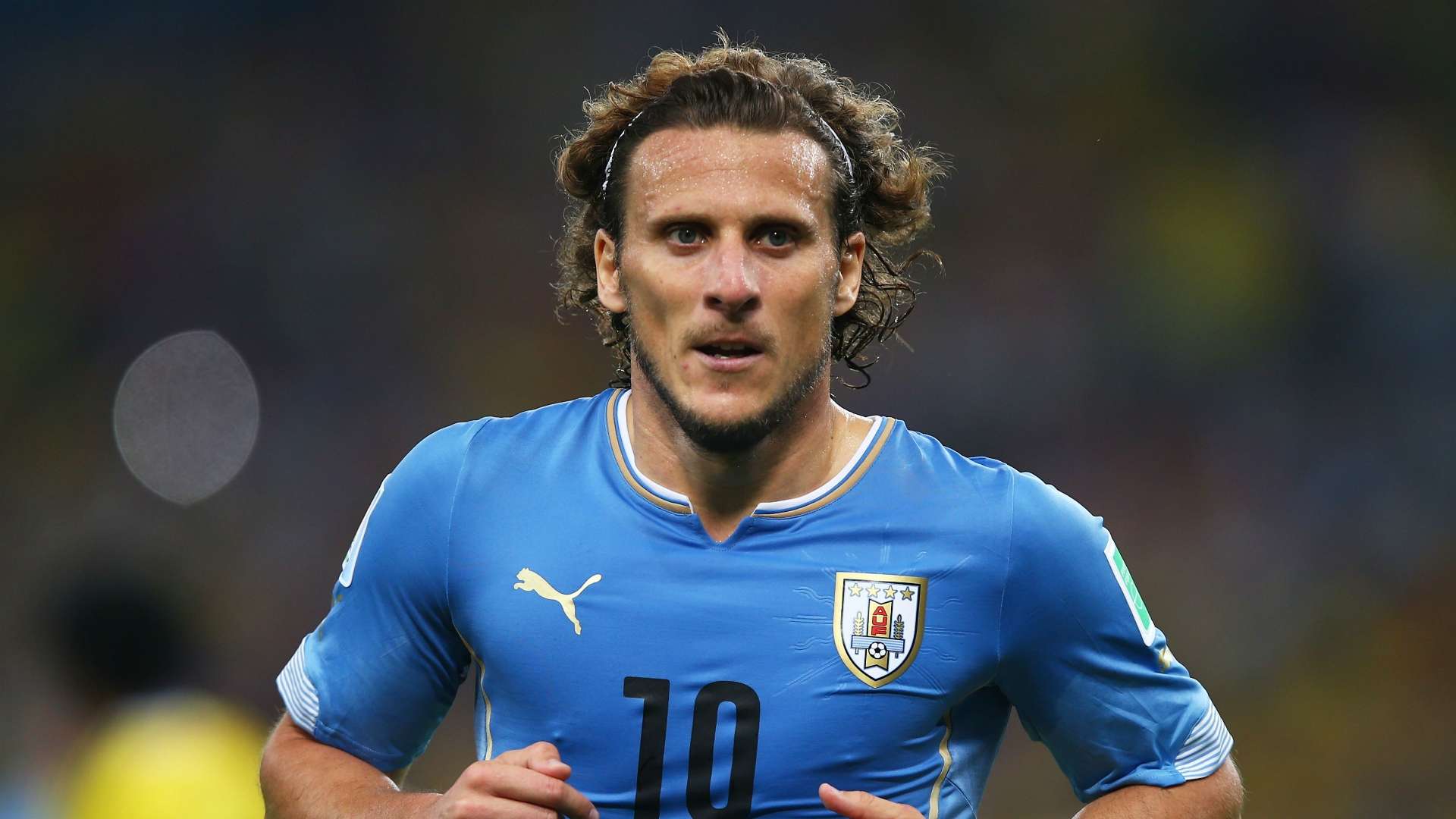 Diego Forlan Colombia v Uruguay World Cup 28062014