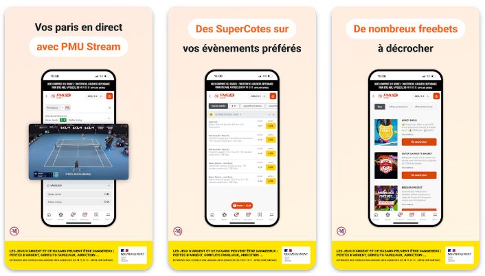 application pmu sport