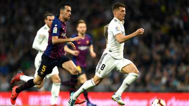 BUSQUETS KROOS REAL MADRID BARCELONA LALIGA
