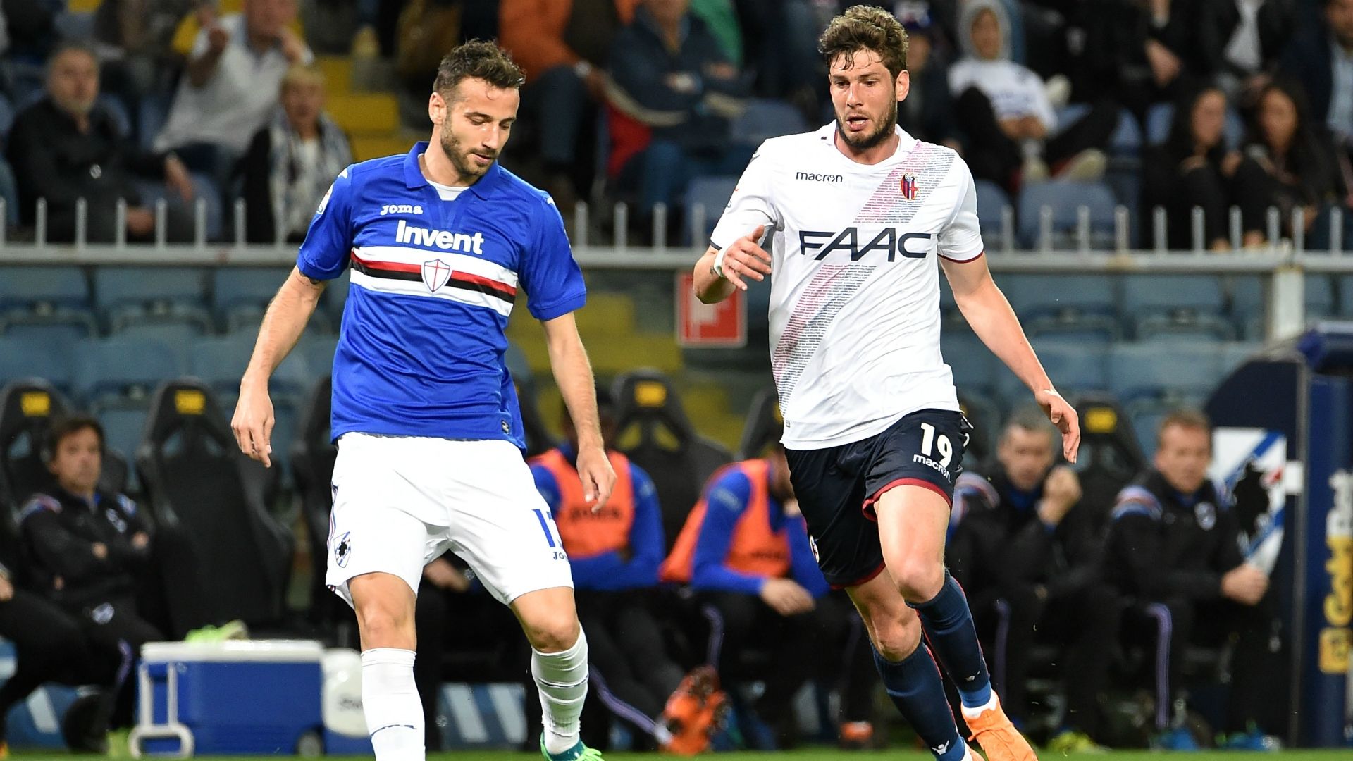 Gian Marco Ferrari Felipe Avenatti Sampdoria Bologna Serie A