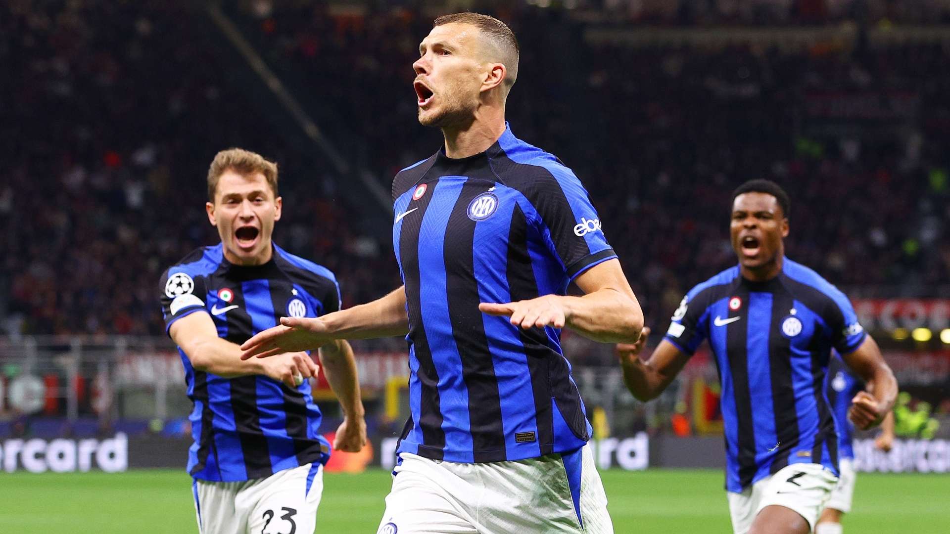Dzeko Milan Inter Champions League 2022-23.