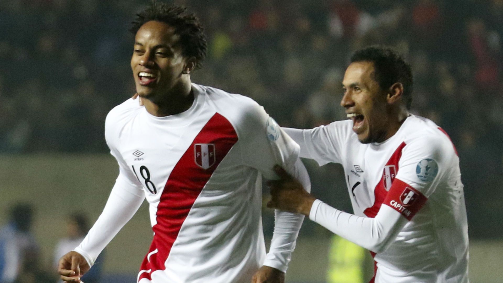 André Carrillo Peru v Paraguay