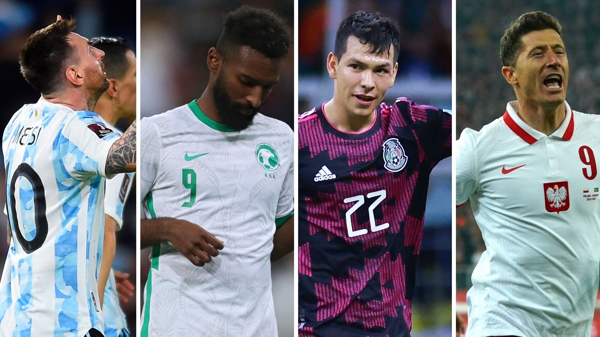 Messi Al-Buraikan Lozano Lewandowski Argentina Arabia Saudita Mexico Polonia Grupo C 2022