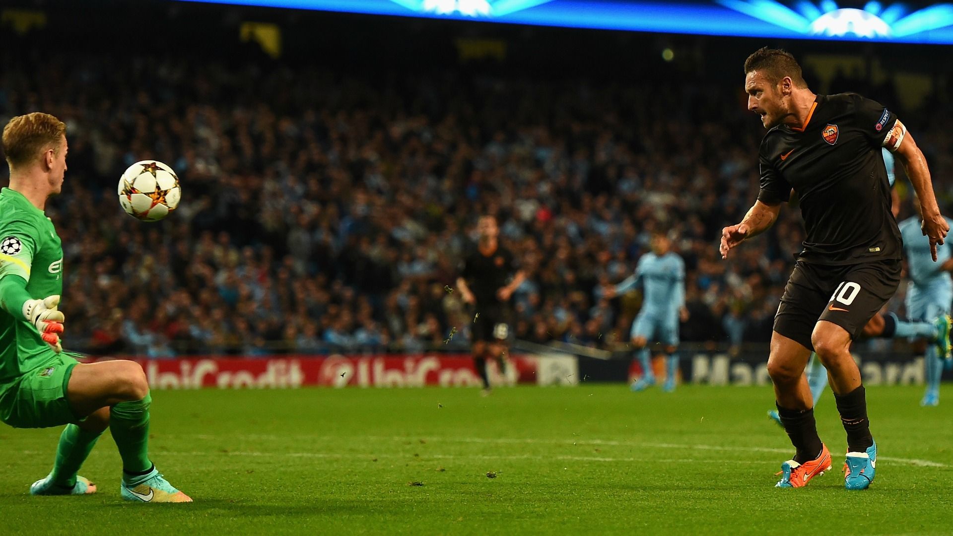Francesco Totti Manchester City Roma UEFA Champions League