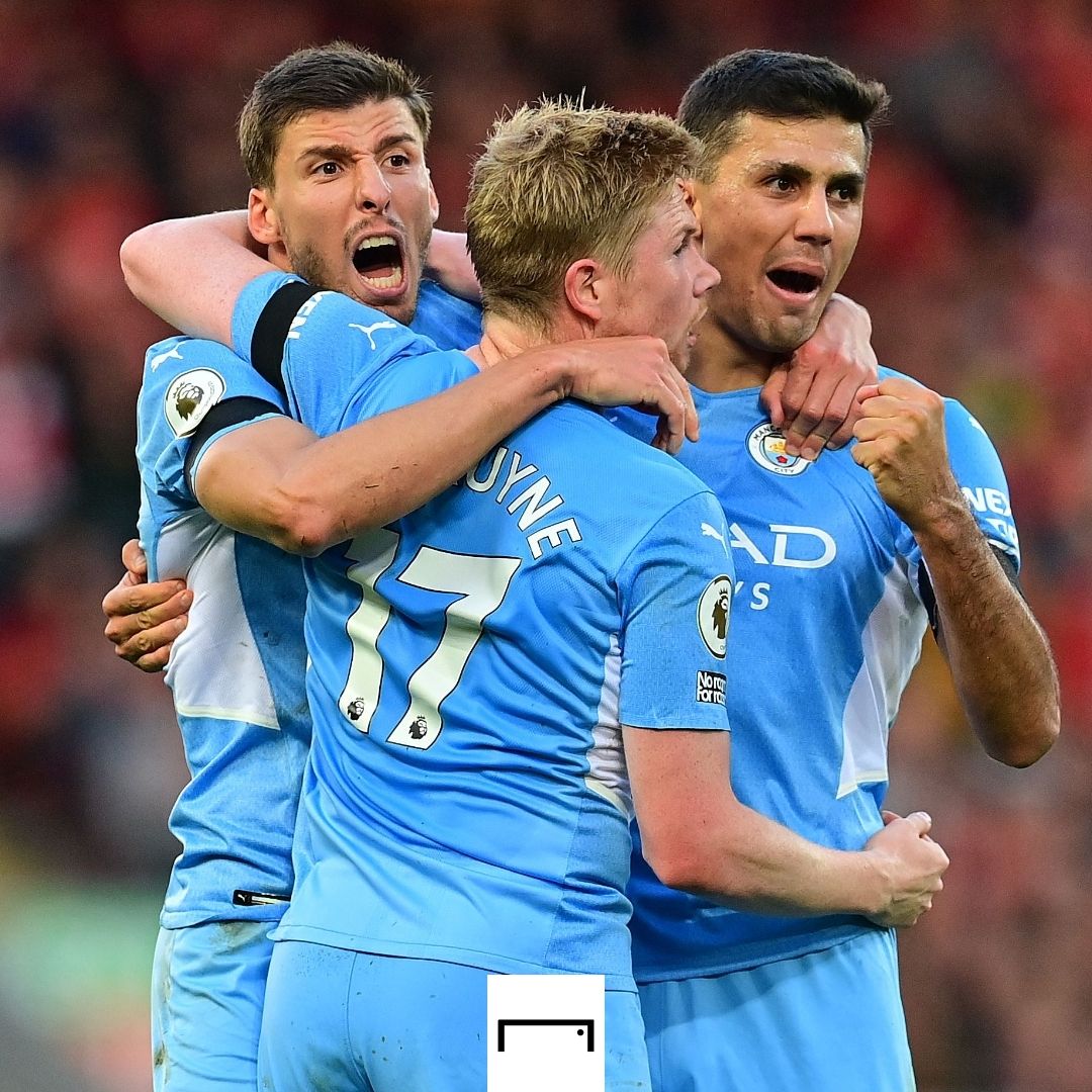 Kevin De Bruyne Manchester City Liverpool Premier League 2021-22 GFX