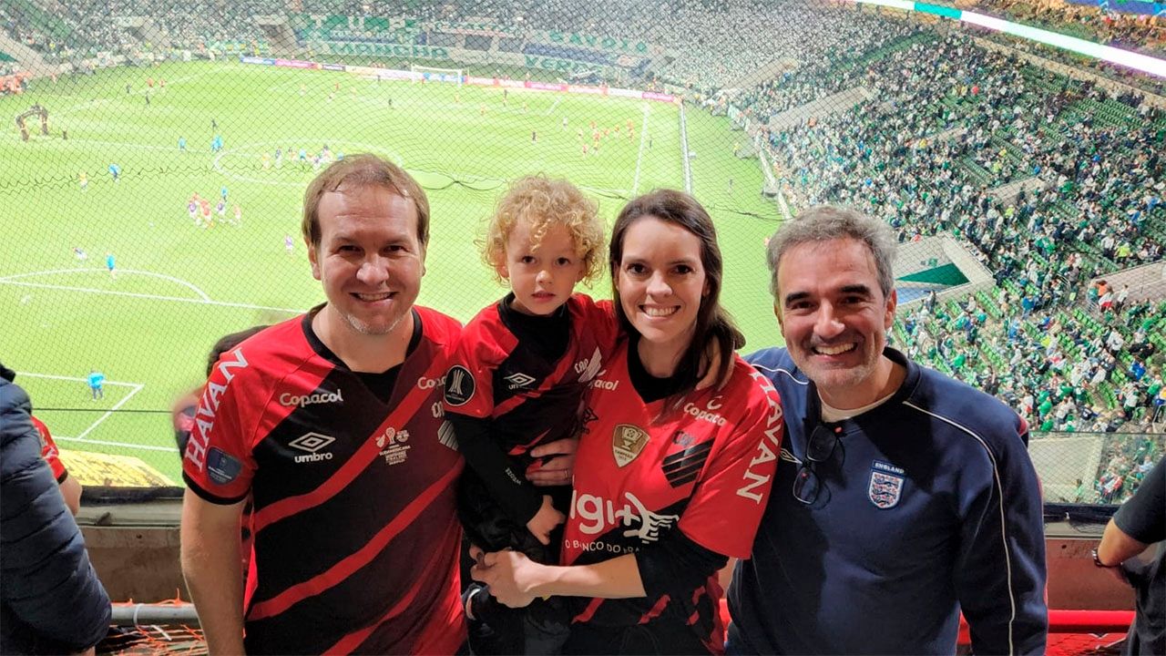 Marcel Costa, torcedor do Athletico no jogo contra o Palmeiras 2022