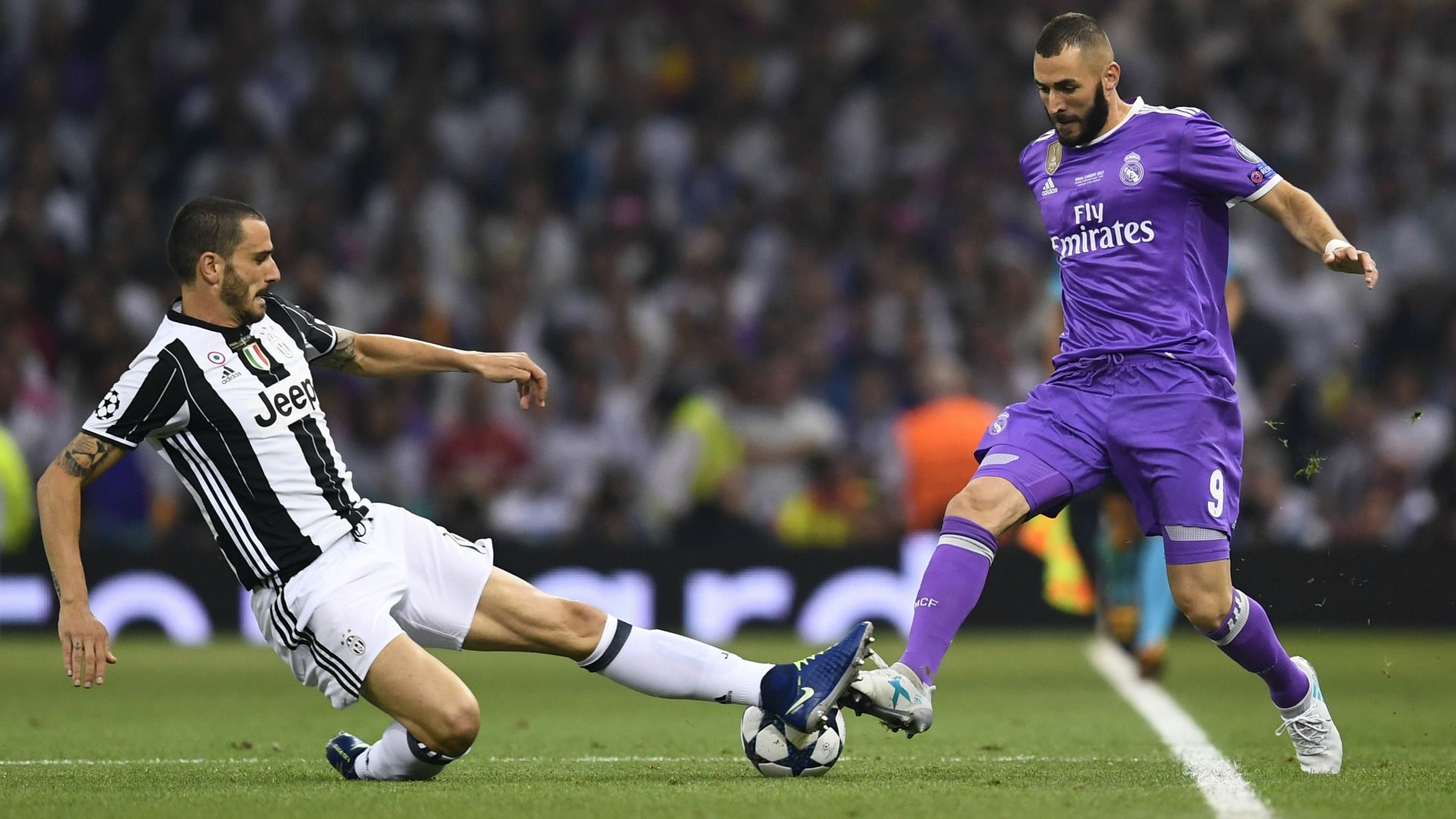 Leonardo Bonucci Karim Benzema Juventus Real Madrid